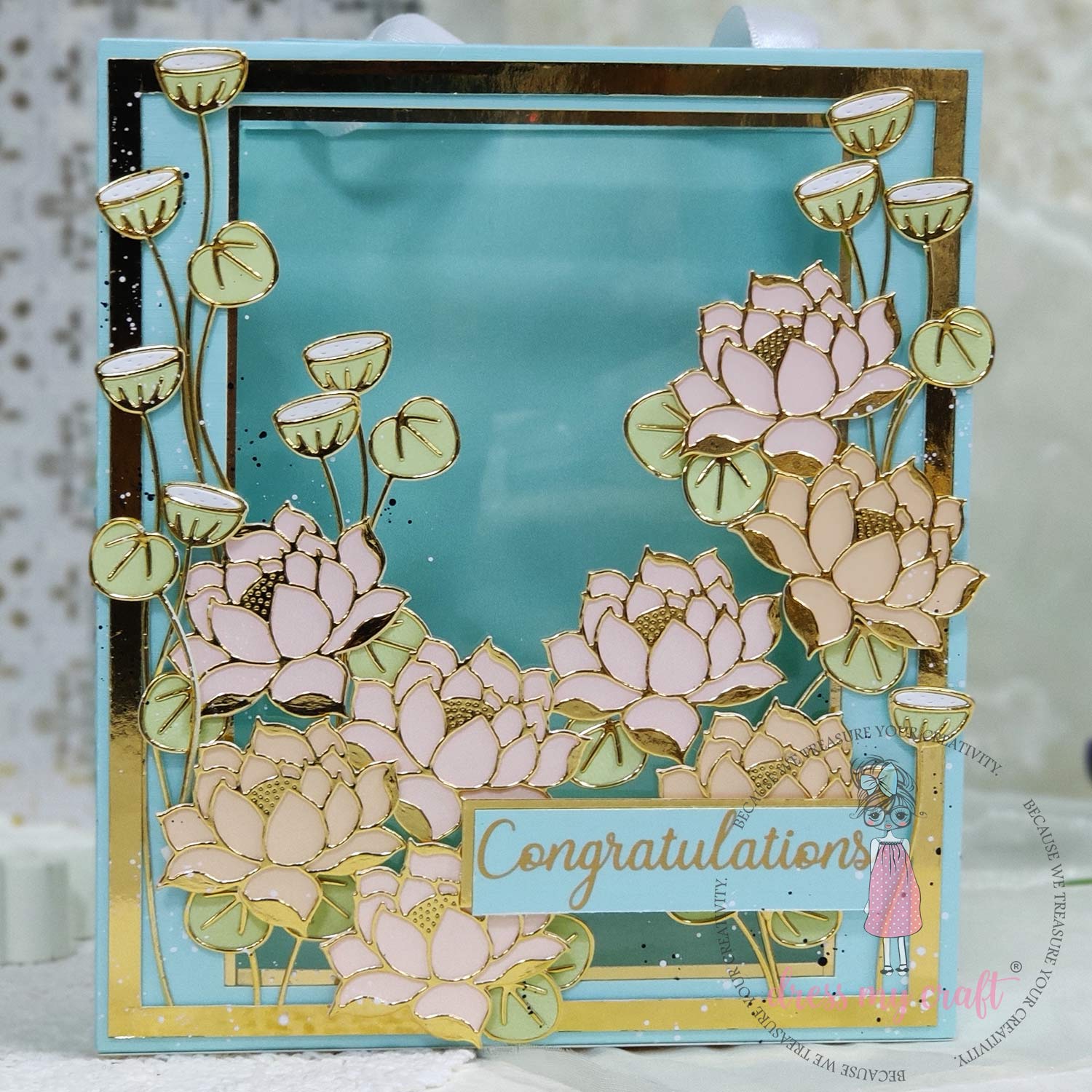 Dress My Craft - Lotus Flower & Buds - Basic Designer Dies