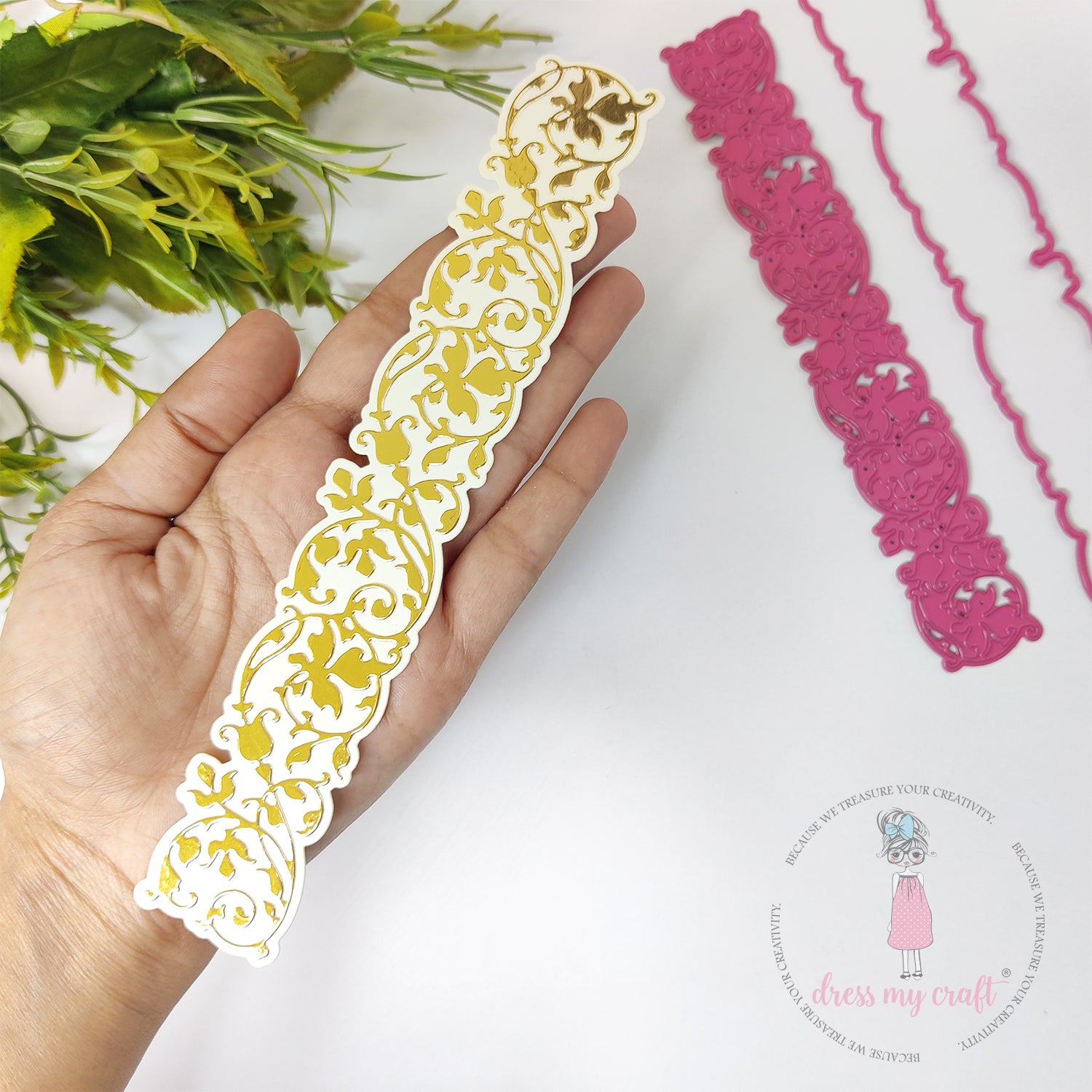 Dress My Craft - Swirly Border - Border Die