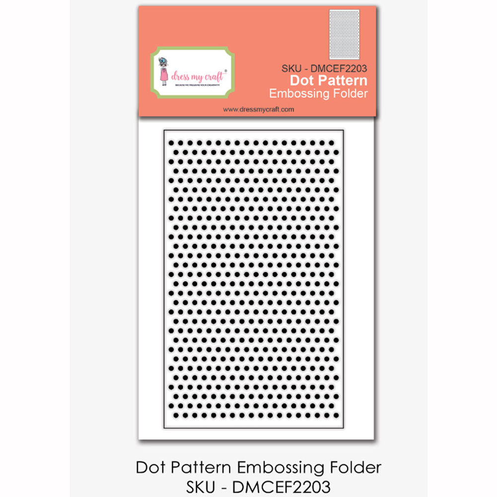 Dress My Craft - Dot Pattern - Embossing Folder