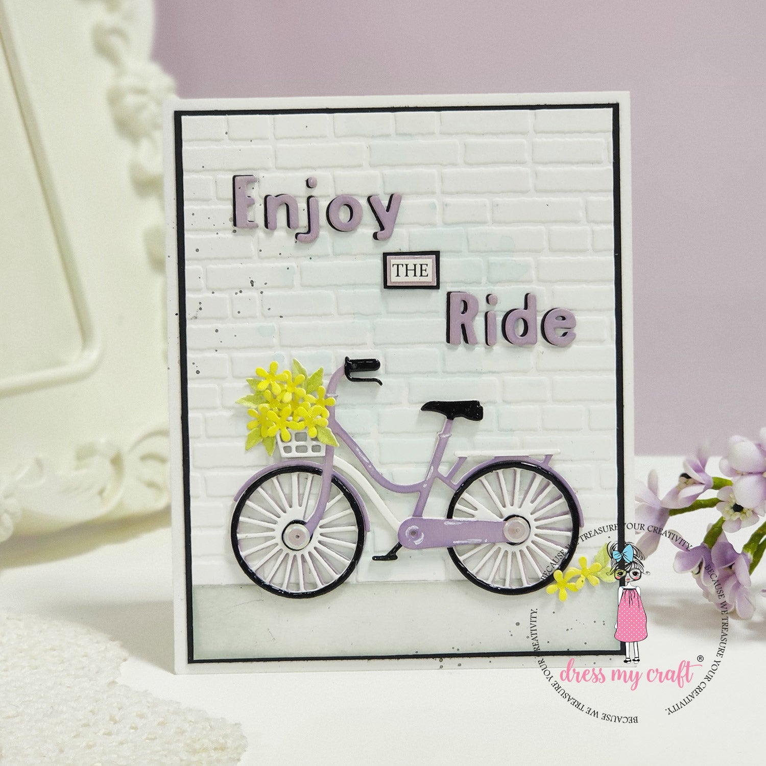 Dress My Craft - Brick Wall Pattern - Embossing Folder