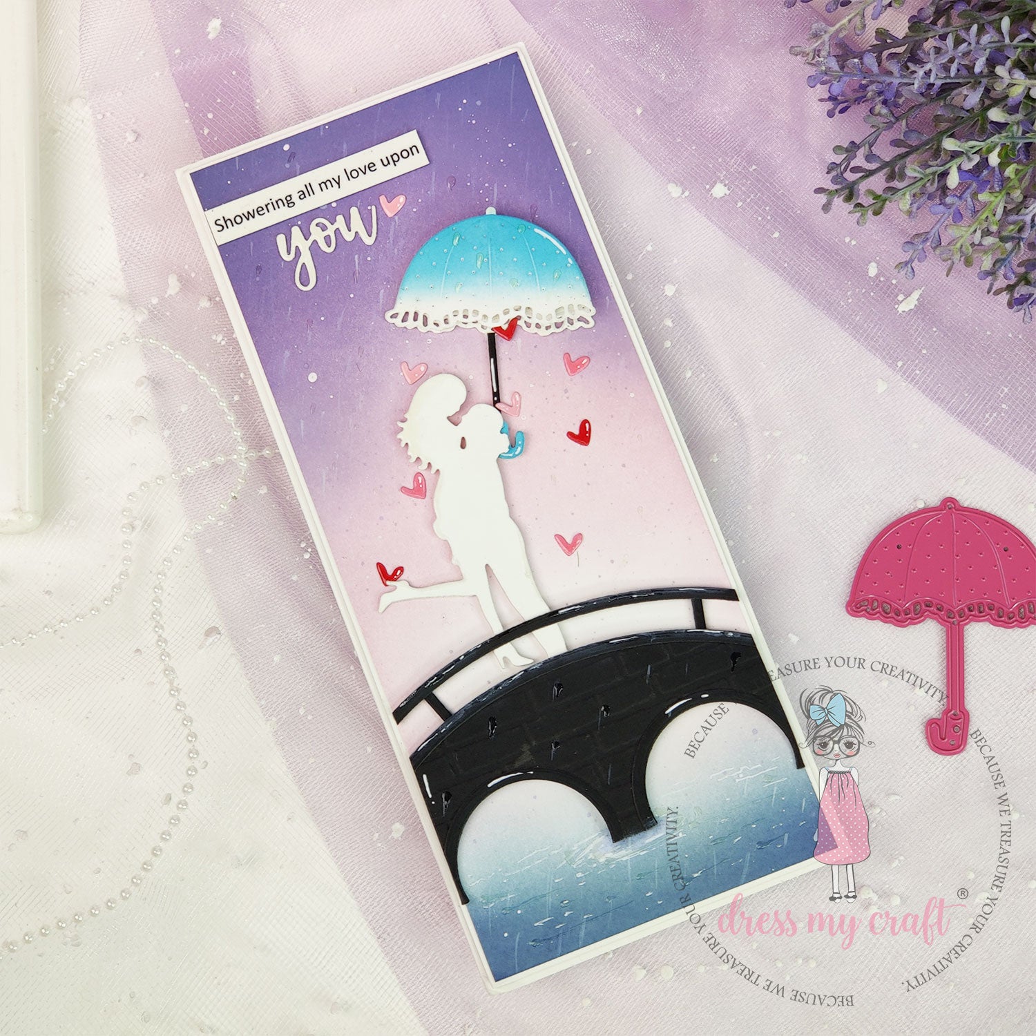 Dress My Craft - Brick Wall Pattern - Embossing Folder