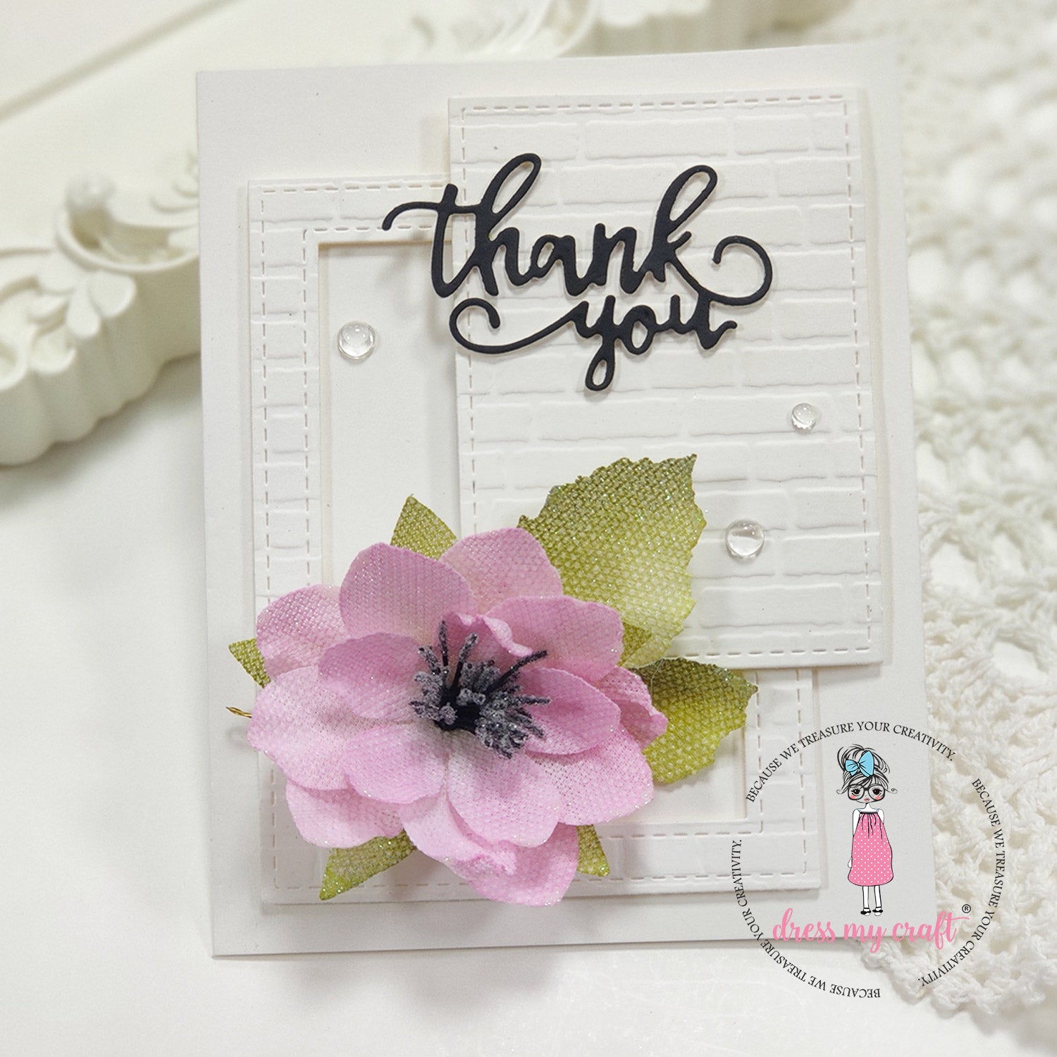 Dress My Craft - Brick Wall Pattern - Embossing Folder