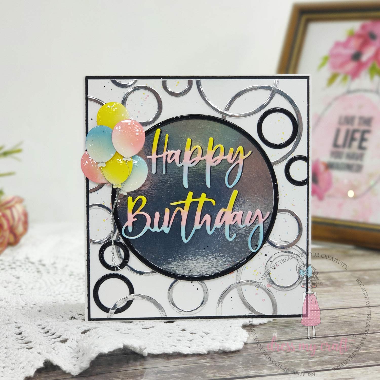 Dress My Craft - Silver Mirror Cardstock - A4