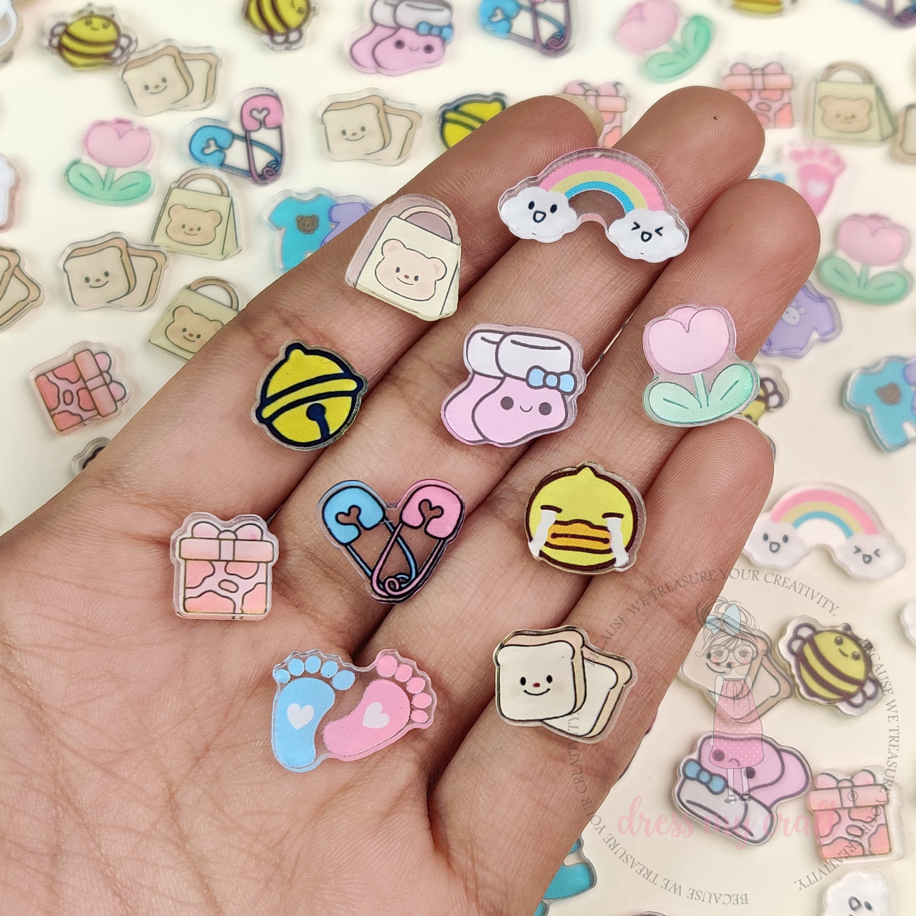 Dress My Craft - Adorable Mini Acrylic Charms