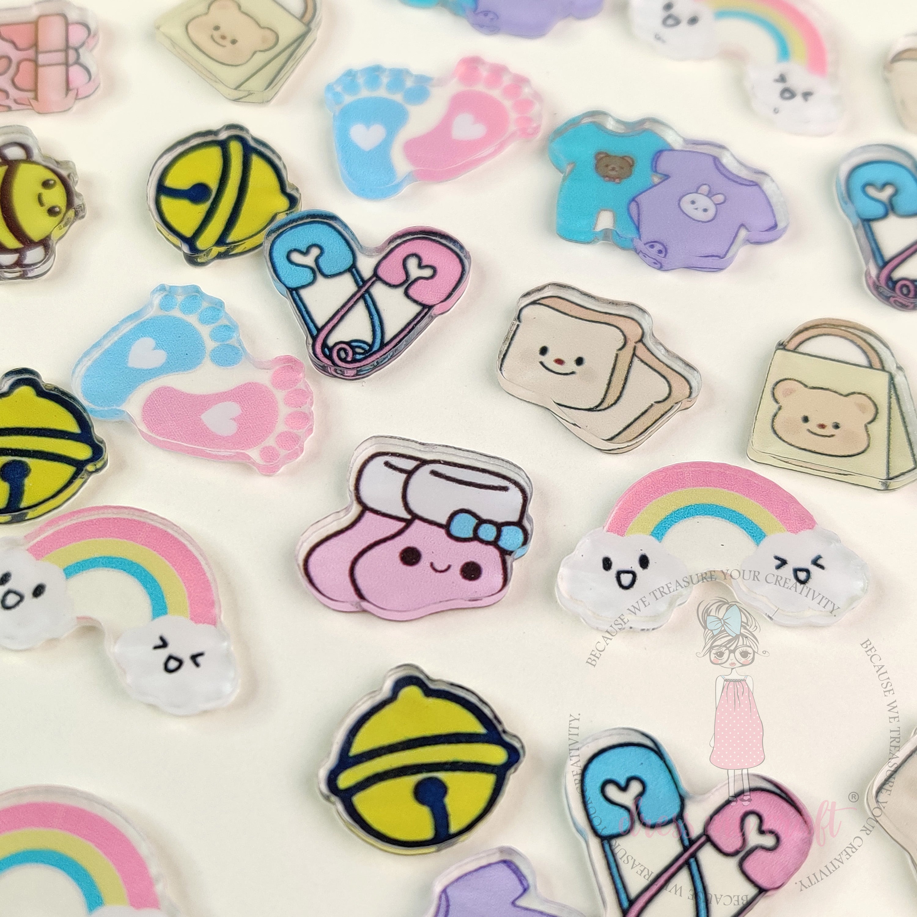 Dress My Craft - Adorable Mini Acrylic Charms
