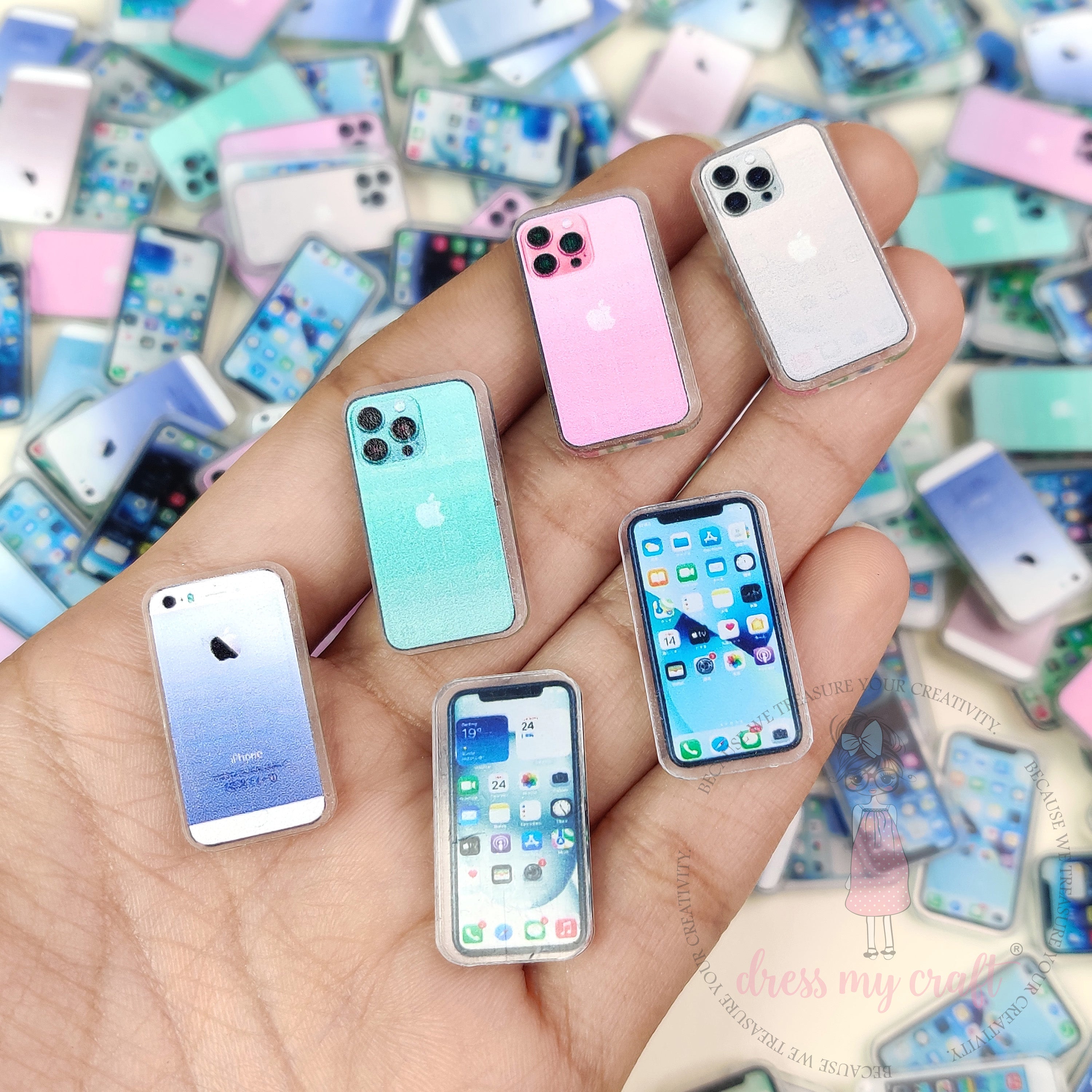Dress My Craft - Mini Smartphone Acrylic Charms