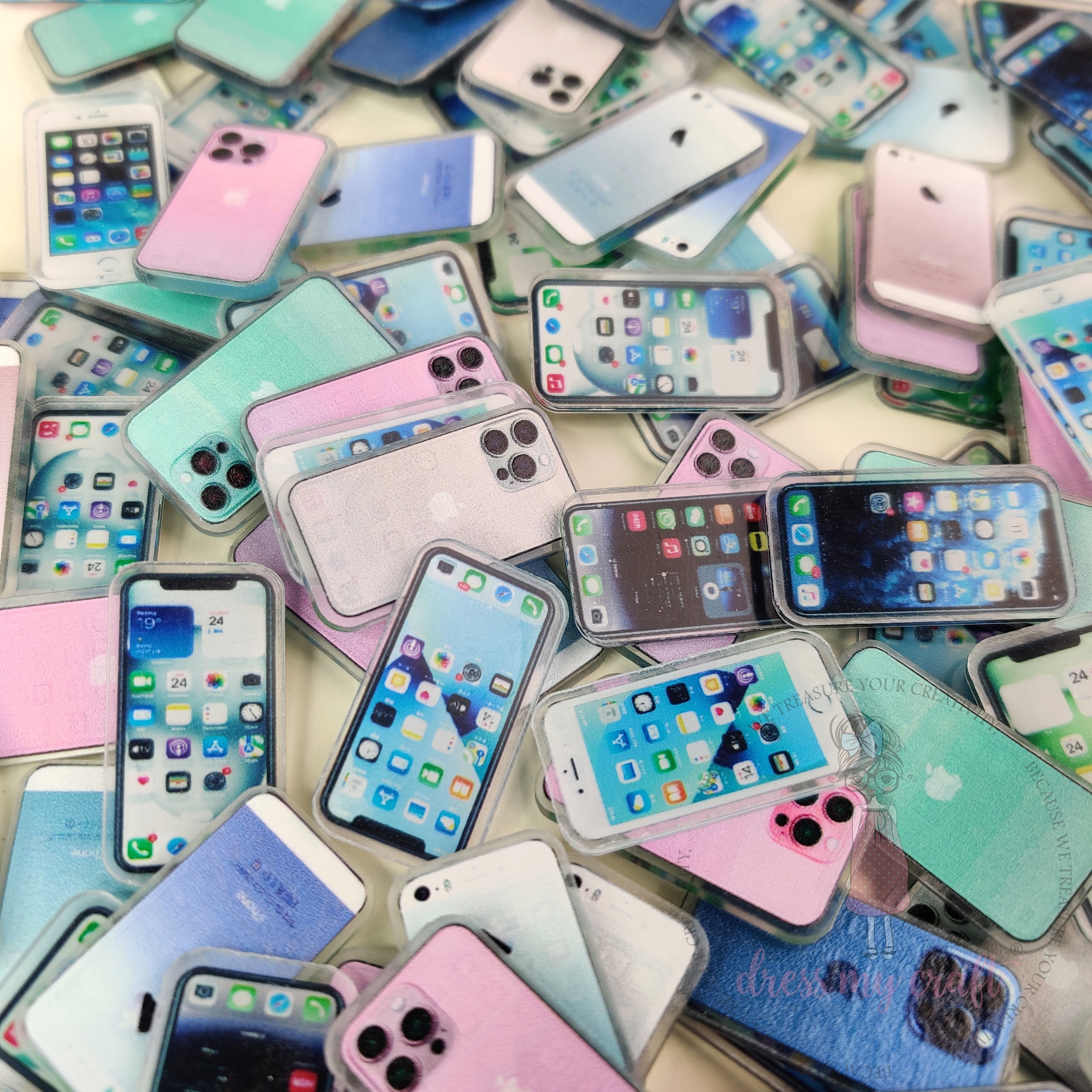 Dress My Craft - Mini Smartphone Acrylic Charms
