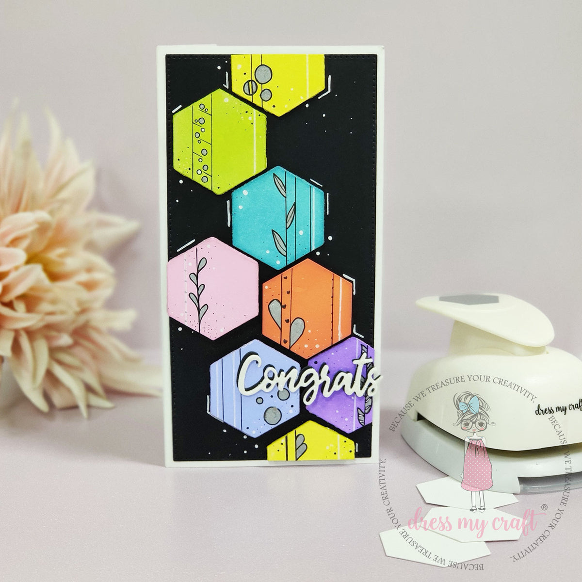 Dress My Craft - 1.5" Hexagon Punch