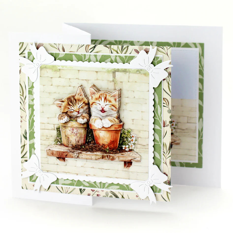 Crafty Kittens Die Cut Topper & Decoupage Collection