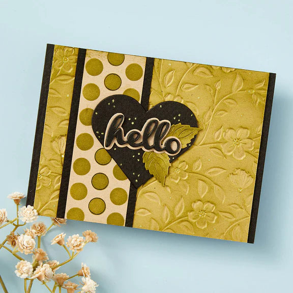 Flowers & Foliage 3D Embossing Folder from the From the Garden Collection by Wendy Vecchi
