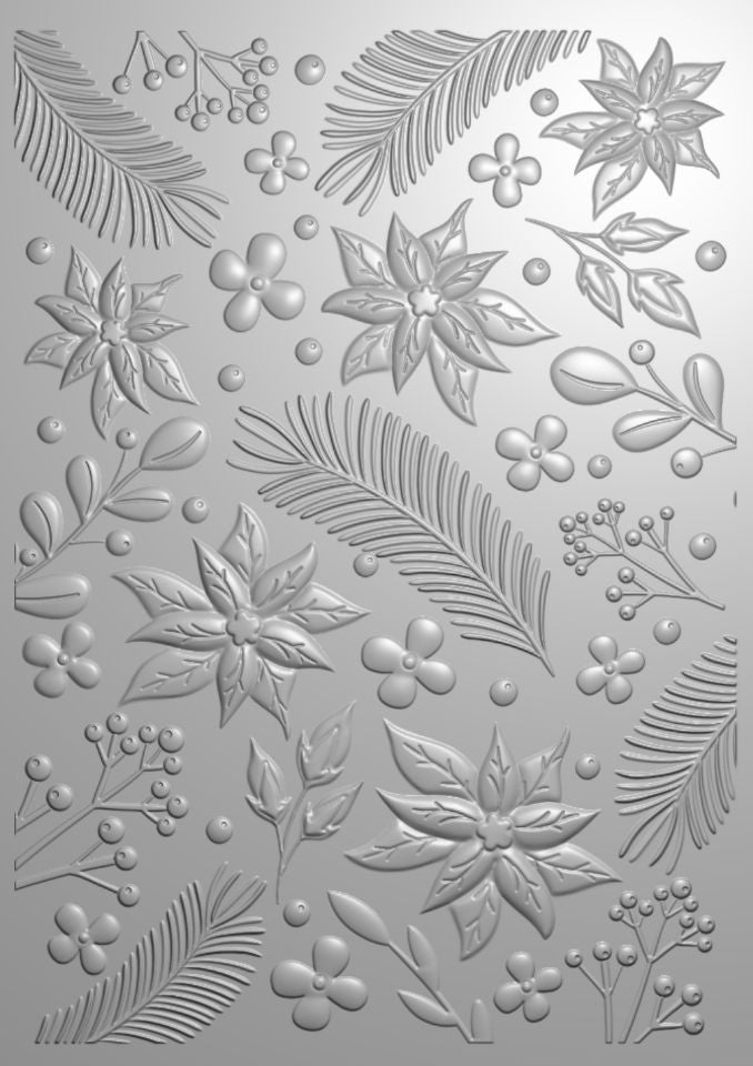 Creative Expressions Nature's Christmas 5 in x 7 in 3D Embossing Folder