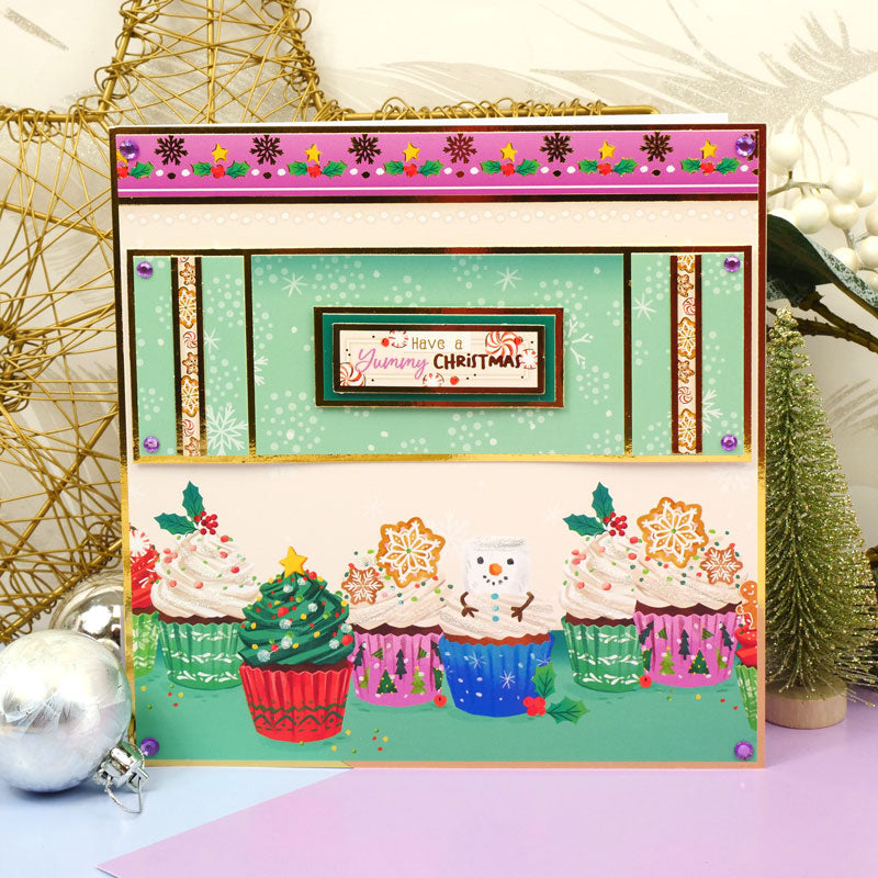 Christmas Cupcakes Luxury Topper Set