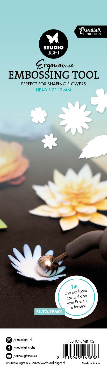 SL Embossing Tools Ergonomic Embossing Tool - 12 mm Essentials Tools 1 Piece