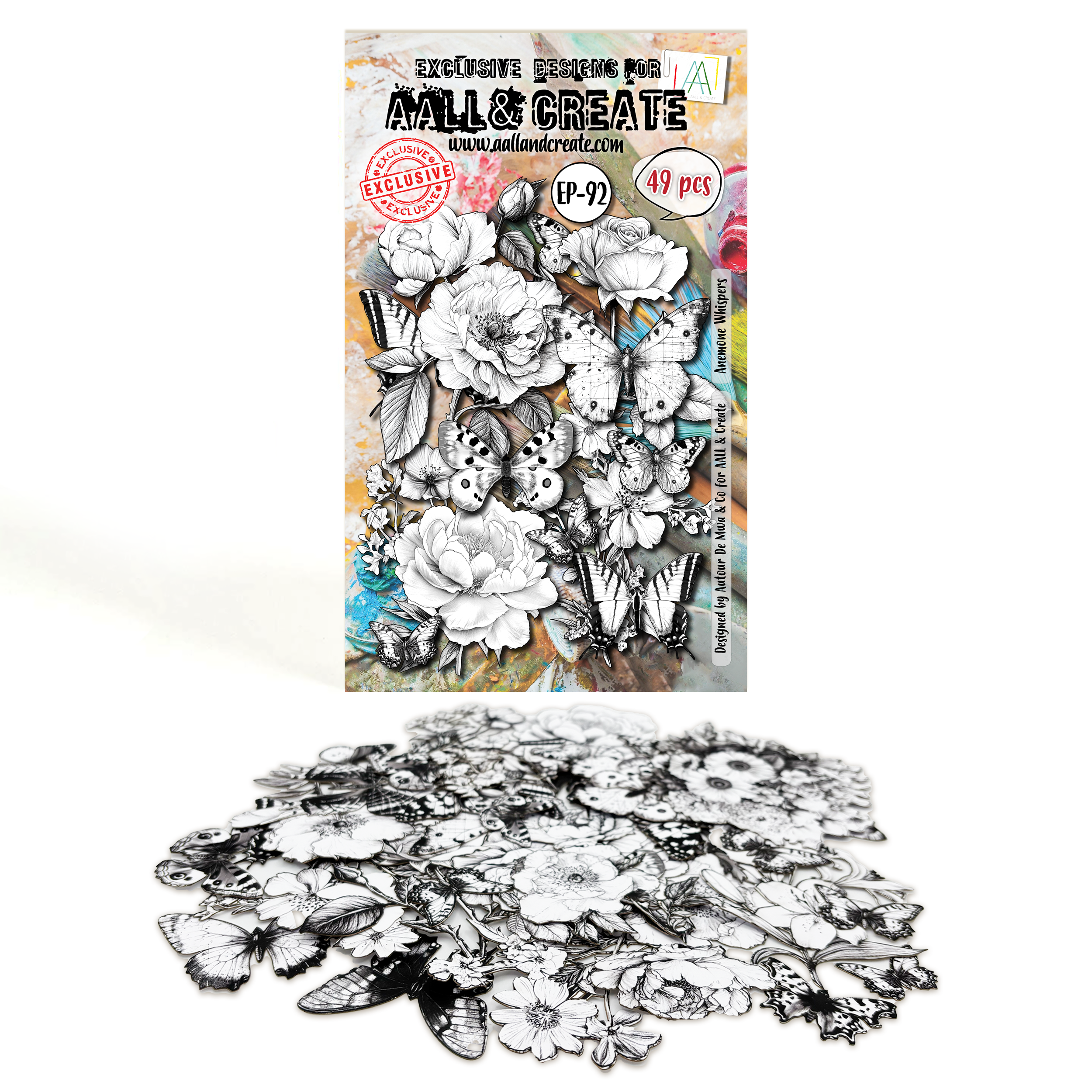 AALL and Create - A6 Ephemera Die-Cuts - Anemone Whispers