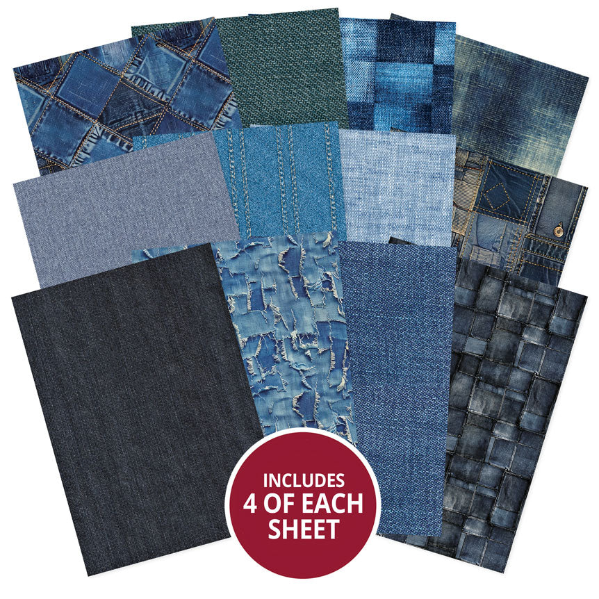 Hunkydory Essential Selection Paper Pad - Denim