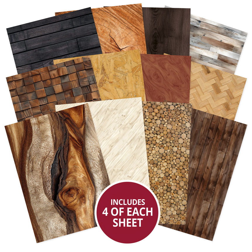 Hunkydory Essential Selection Paper Pad - Wood