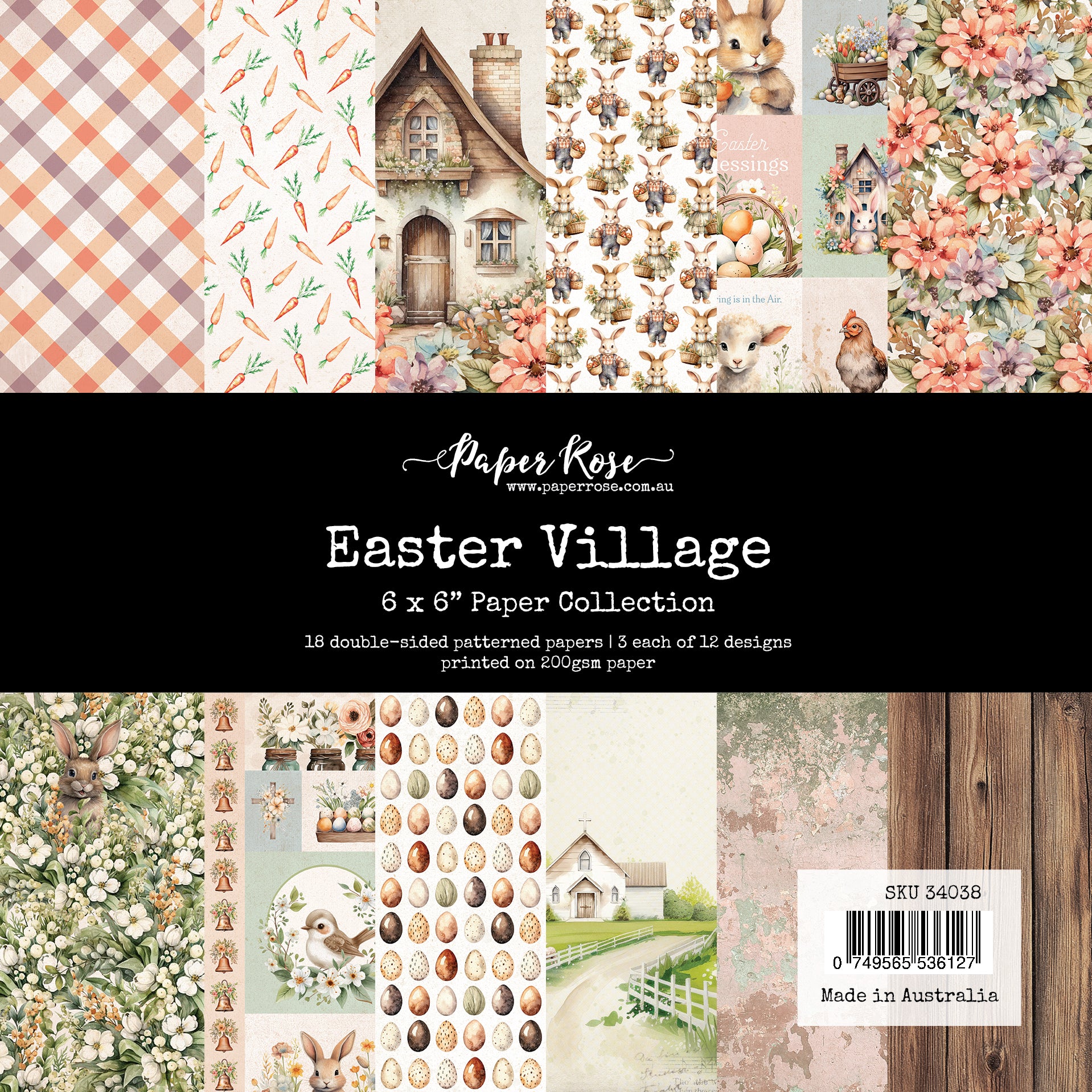 Easter Village 6 x 6 Paper Collection 34038