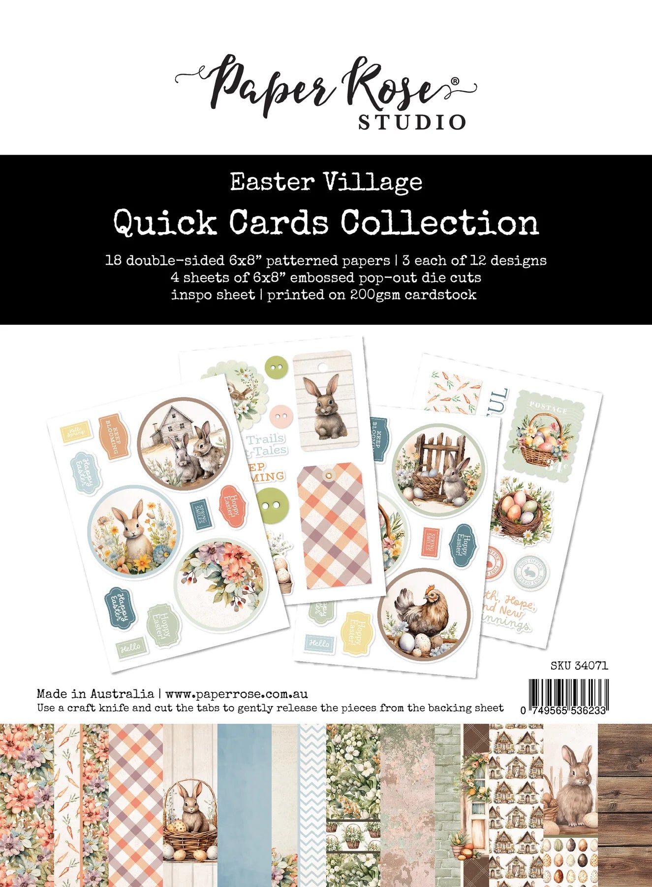 Easter Village Quick Cards 34071