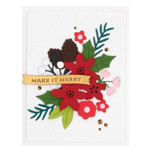 Make It Merry Florals Etched Dies from the Make It Merry Collection