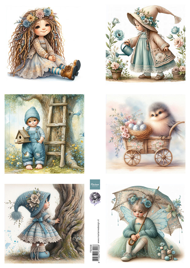 Marianne Design A4 Cutting Sheet - Dreamy Spring by Fairybells