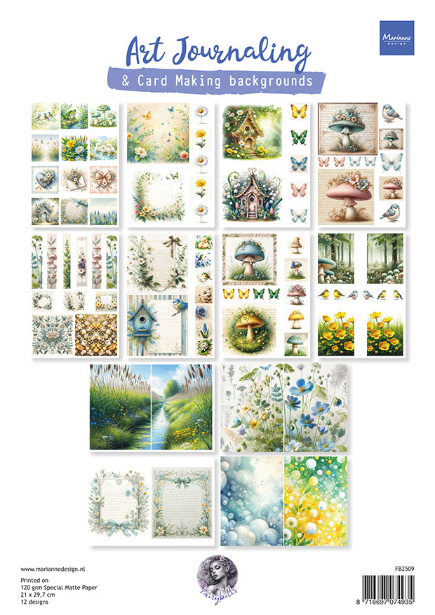 Marianne Design Art Journaling Spring Set by Fairybells