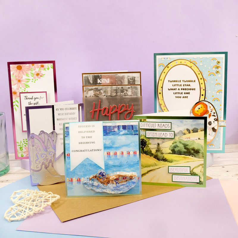 Foiled Edge Card Blanks & Envelopes Megabuy - Pastel Edition