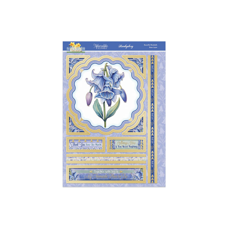 In Full Bloom - Floral Delights Deco-Large Set - Beautiful Bluebells