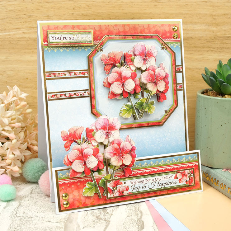In Full Bloom - Floral Delights Deco-Large Set - Dreamy Geraniums