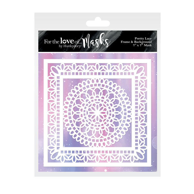 For The Love Of Masks - Pretty Lace Frame & Background