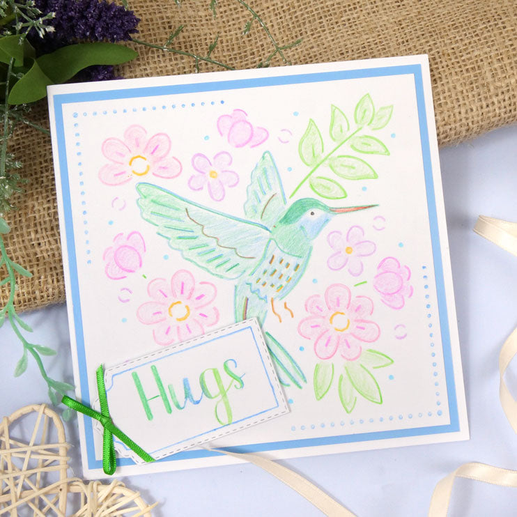 For the Love of Masks - Nature's Garden Centrepiece - Hummingbird