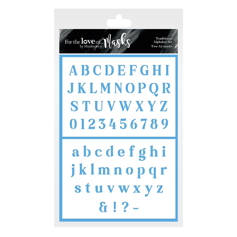 For the Love of Masks - Traditional Alphabet Set