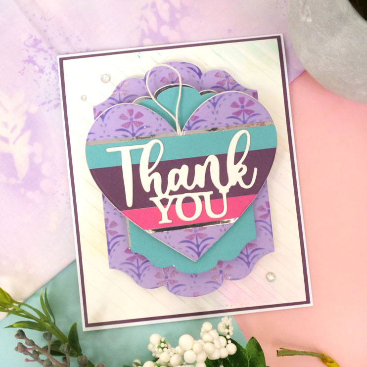 For the Love of Masks - Layering Scalloped Florals