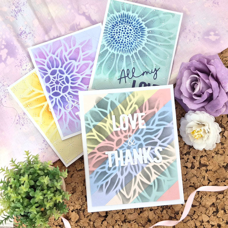 For the Love of Masks - Shaped Florals - Dahlia