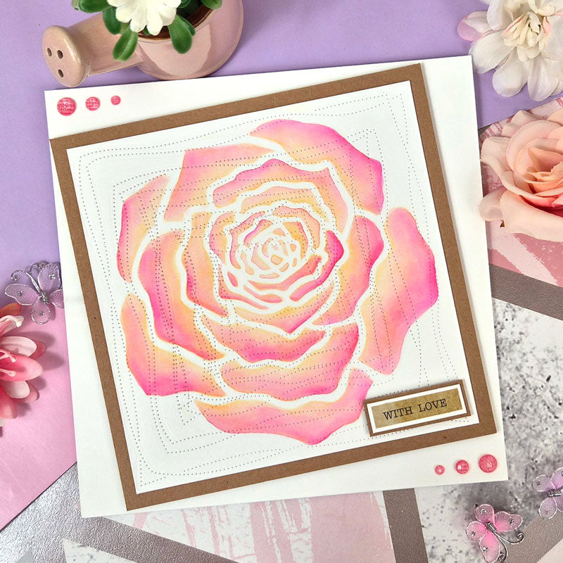 For the Love of Masks - Shaped Florals - Rose
