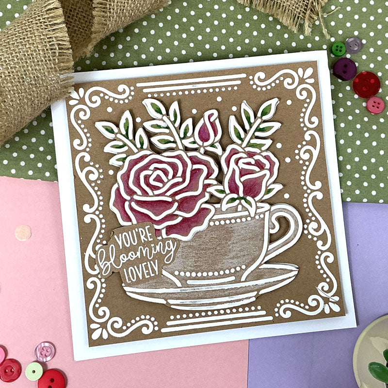 For the Love of Masks - Blooming Centrepiece - Teacup