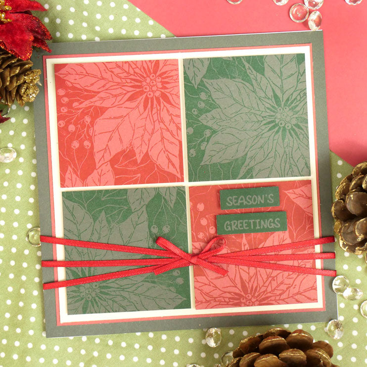 For the Love of Stamps - Picturesque Poinsettias