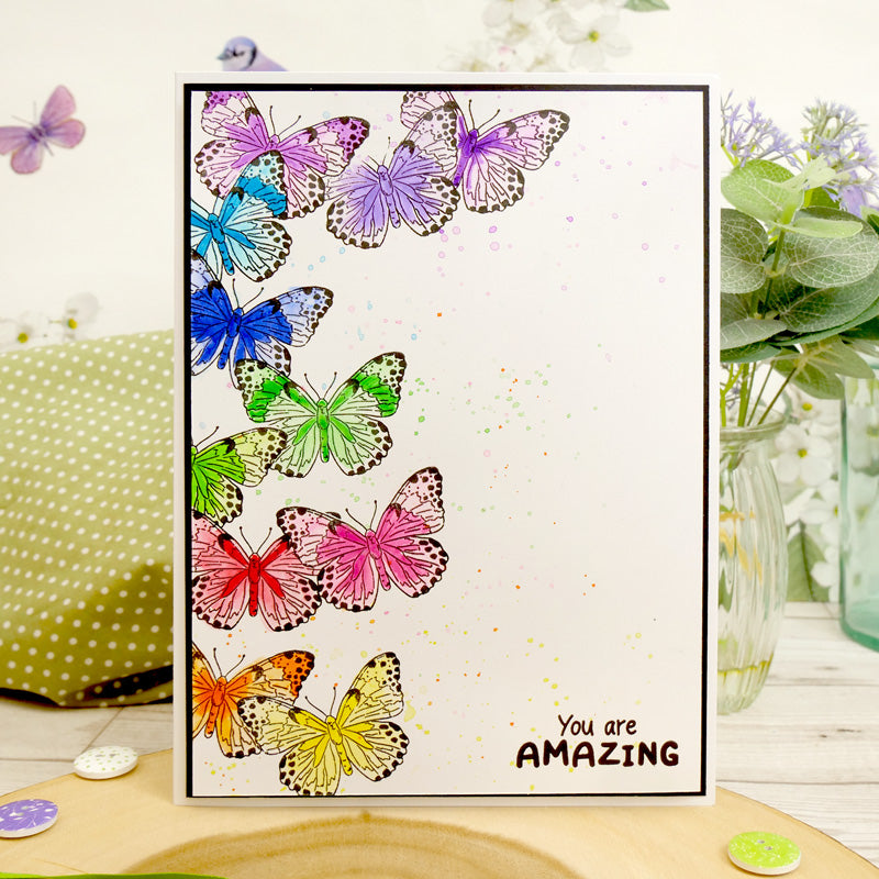 For the Love of Stamps - Beautiful Butterflies