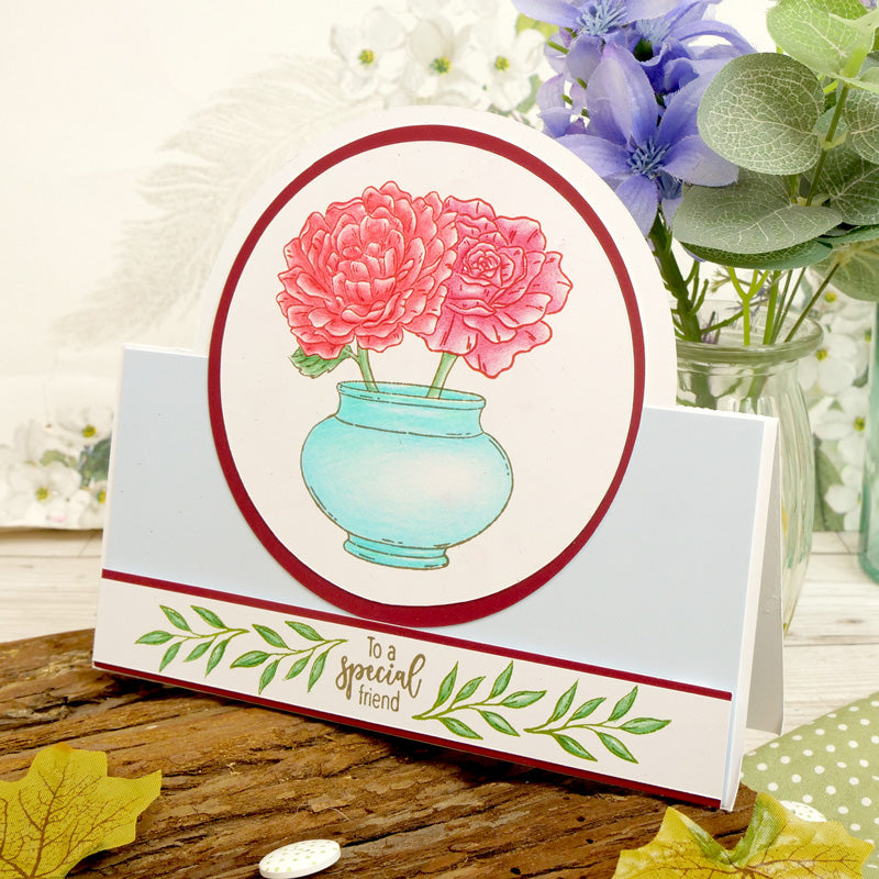 For the Love of Stamps - Pretty Vases