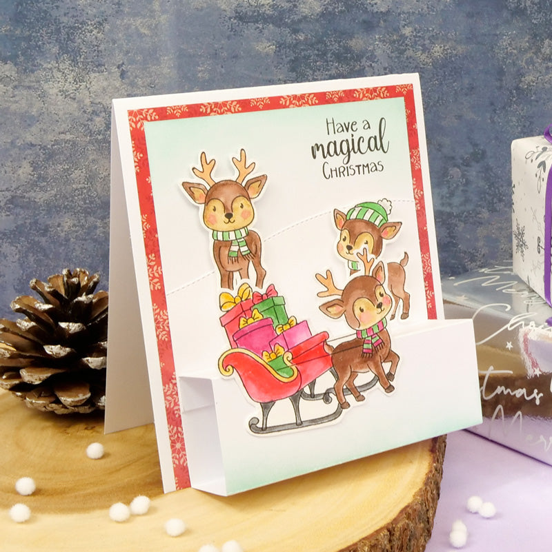 For the Love of Stamps - Magical Reindeer