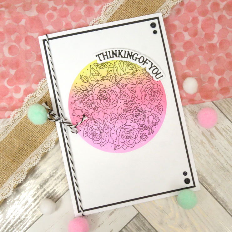 For the Love of Stamps - A Circle of Roses