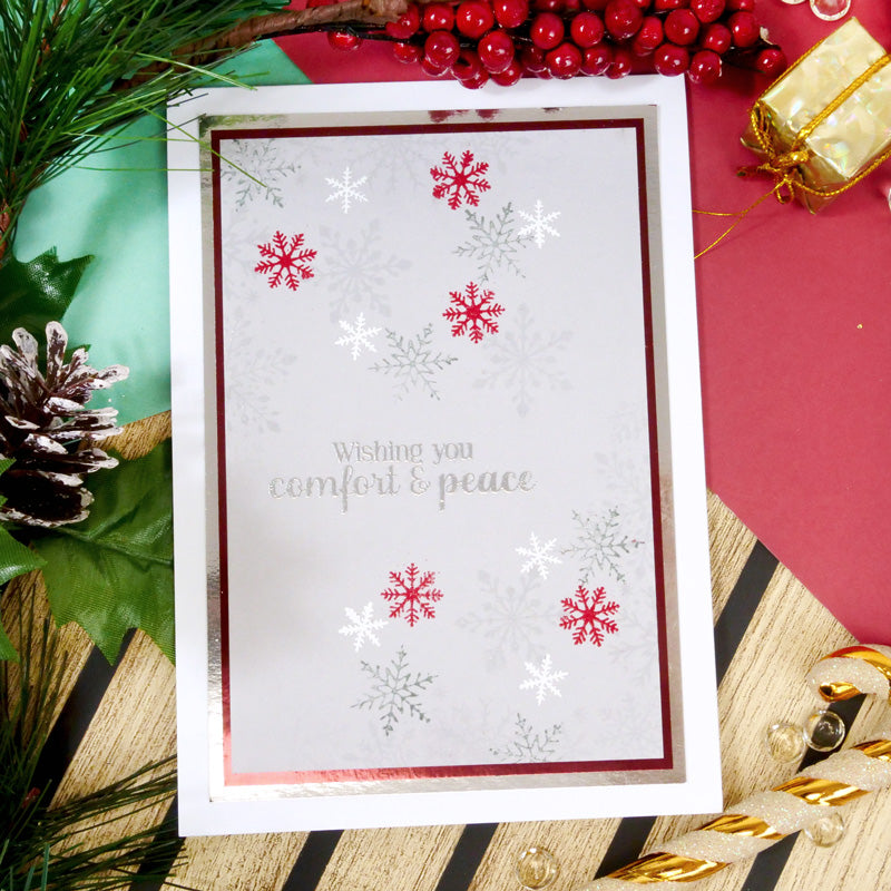 For the Love of Stamps - Frosted Frame & Splendid Snowflakes