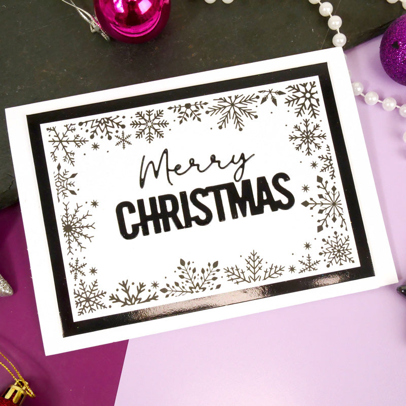 For the Love of Stamps - Frosted Frame & Splendid Snowflakes