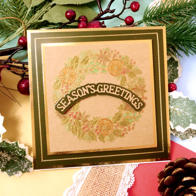 For the Love of Stamps - A Circle of Festive Foliage