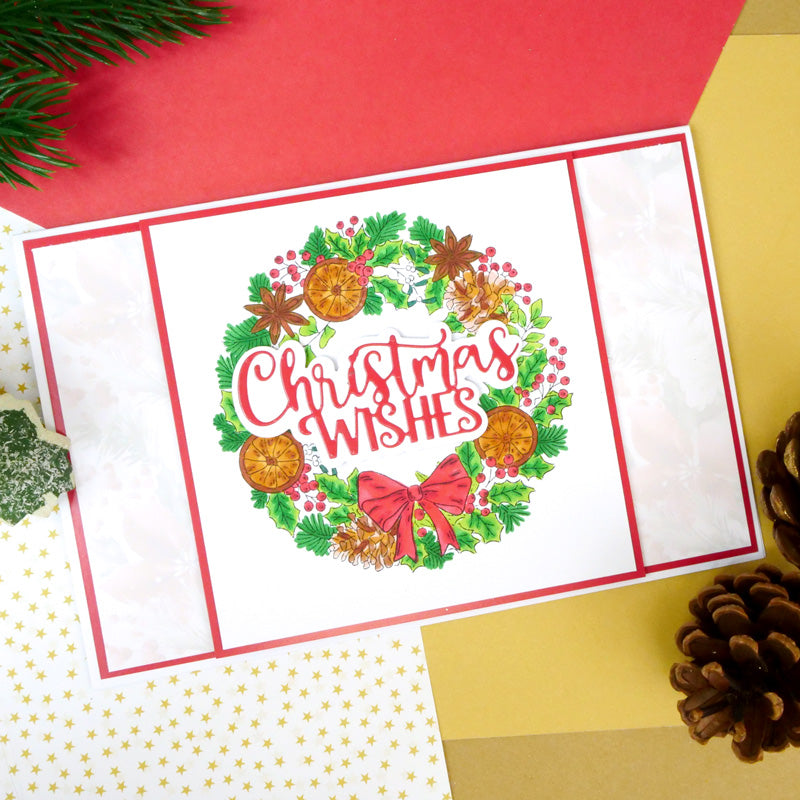 For the Love of Stamps - A Circle of Festive Foliage