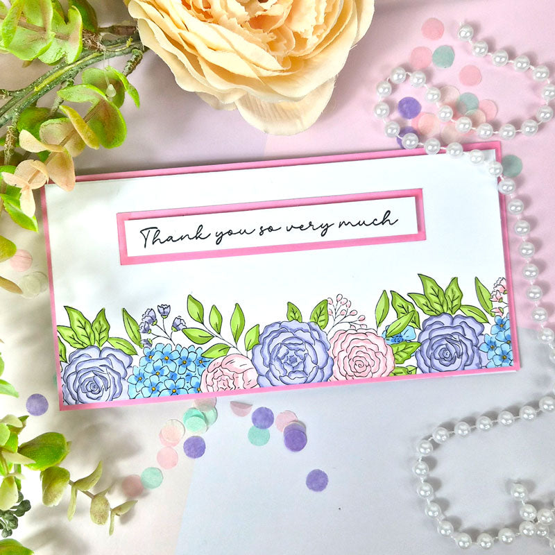 For the Love of Stamps - Graceful Floral Borders