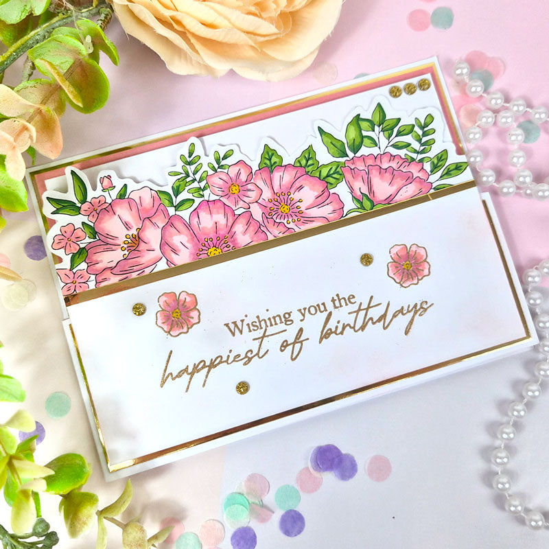 For the Love of Stamps - Graceful Floral Borders