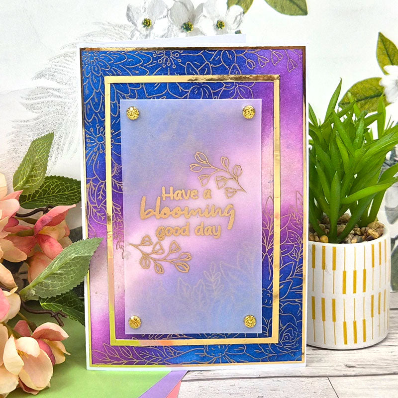 For the Love of Stamps - Graceful Floral Corners