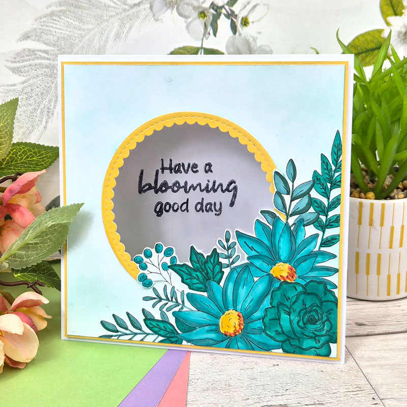 For the Love of Stamps - Graceful Floral Corners
