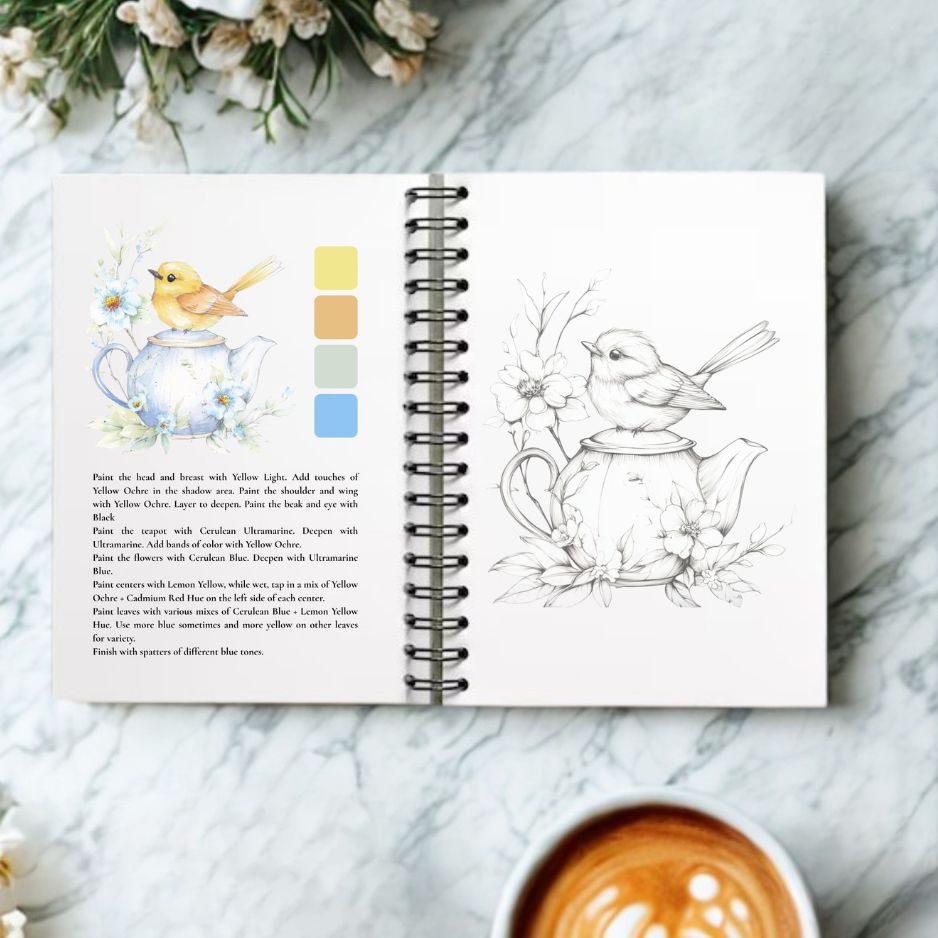 Willow Wolfe - Watercolor Workbook: Feathers and Finery by Willow Wolfe