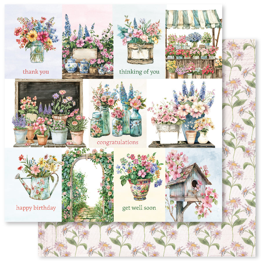 Flower Shoppe A 12x12 Paper (12pc Bulk Pack) 33237